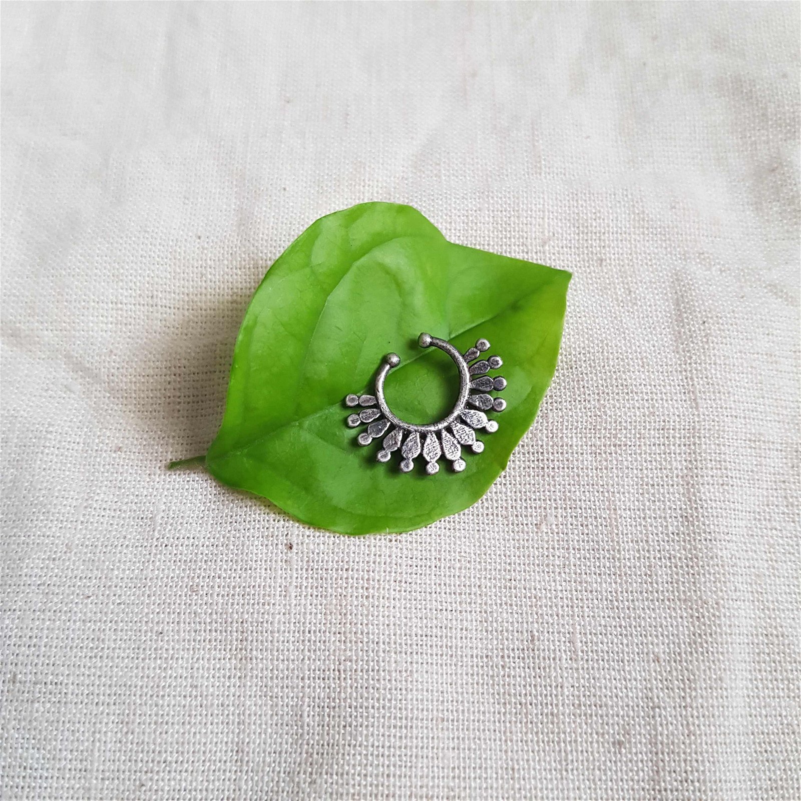 open flower septum ring